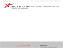 Tablet Screenshot of celestarcorp.com